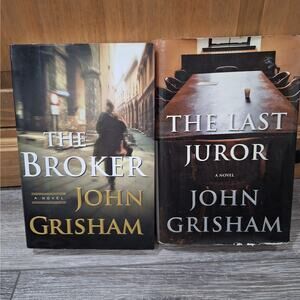 Lot of 2 John Grisham Books: "The Broker" & "The Last Juror" Novels